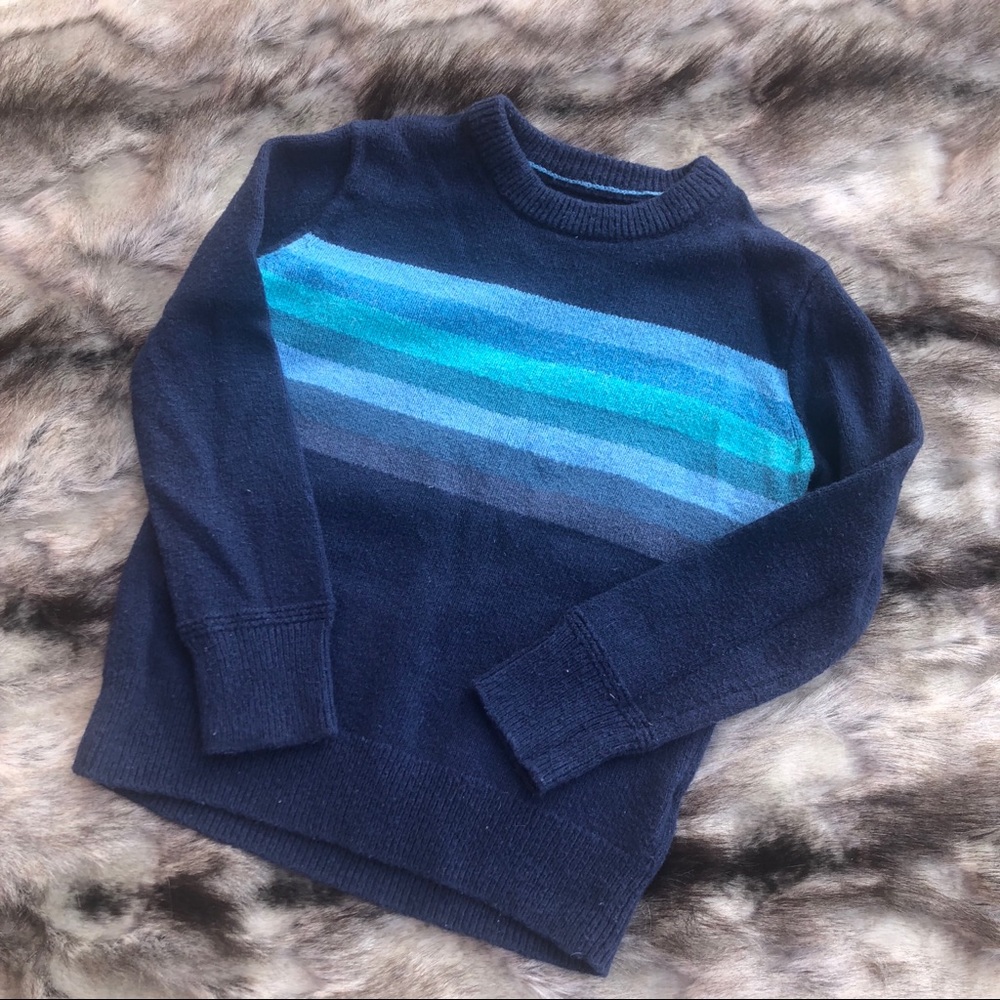 Gap Kids XS Boys Navy Striped Sweater
